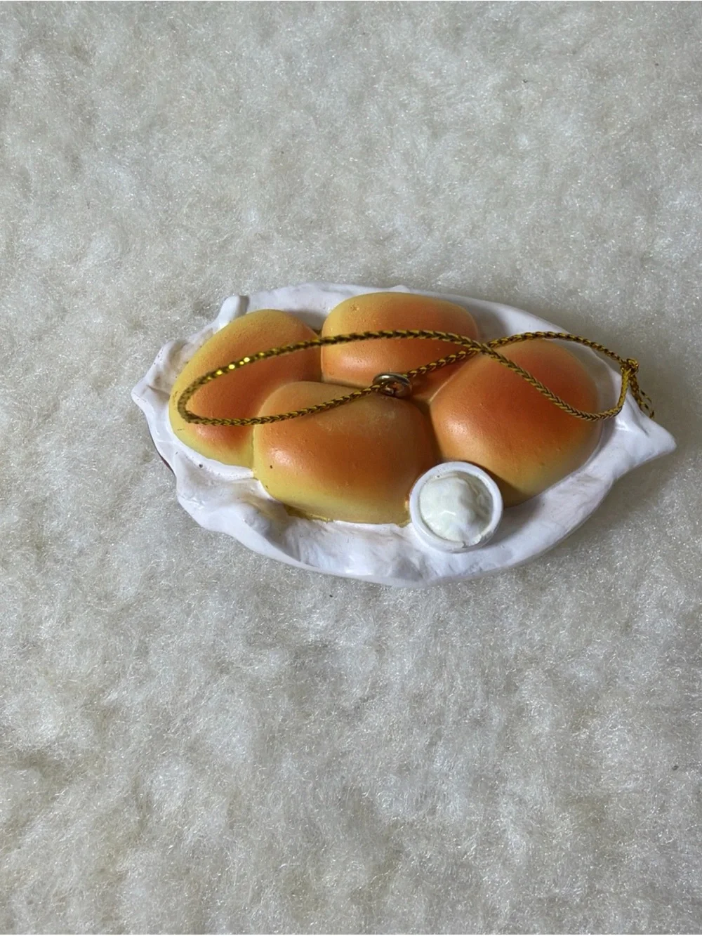 Texas Roadhouse Hanging Ornament Bread Rolls Basket